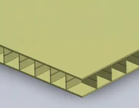 Standard PP Sandwich Panel | 100×50 mm Twin-Wall Panels - ZLP